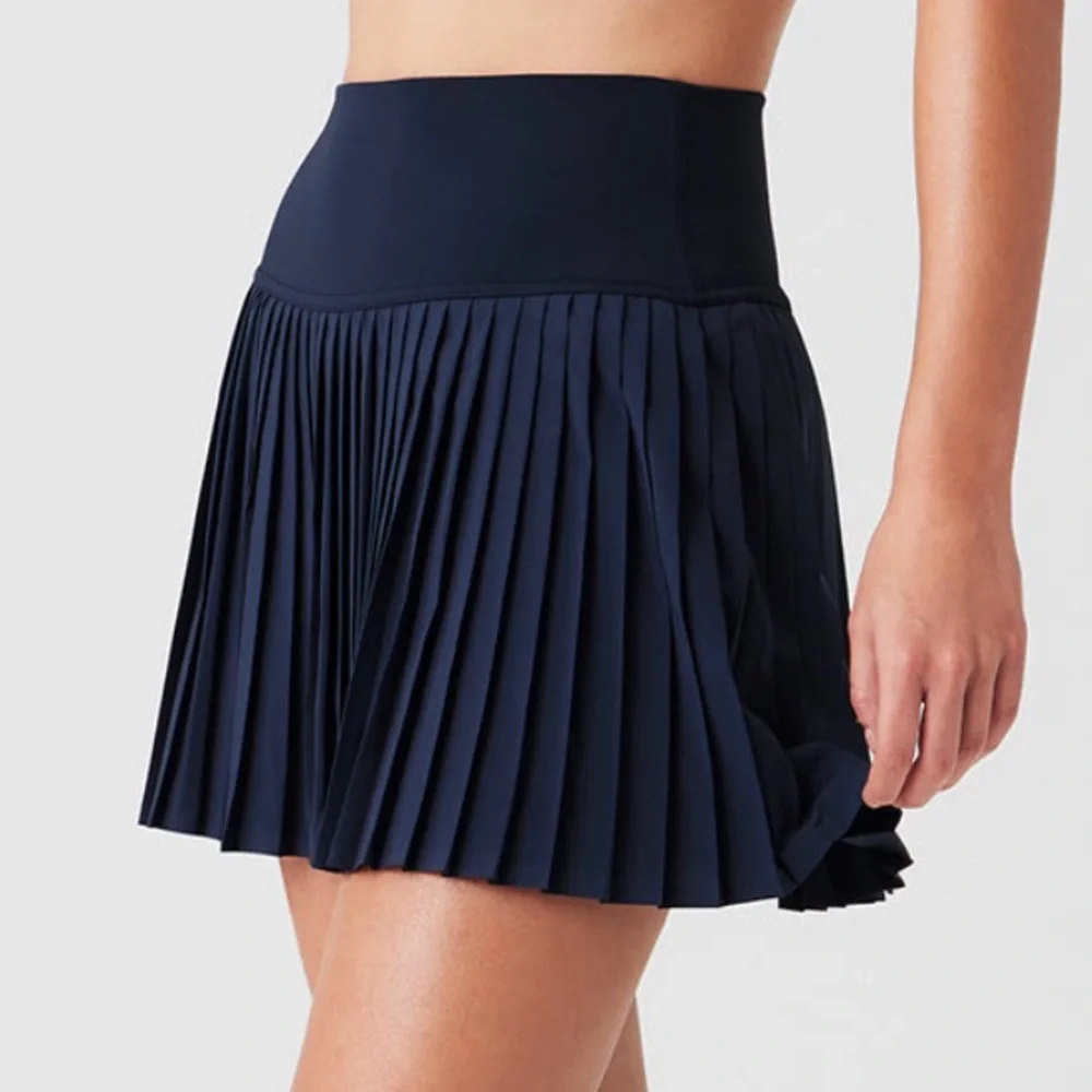 NWT ALO YOGA HOST PICK Grand Slam Tennis Skirt Navy Blue